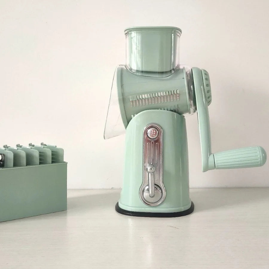 Popular Multi-Functional Shredding and Slicing, Shredding and Cutting Machine, Potato and Radish Hand-Crank Roller, Vegetable Cu